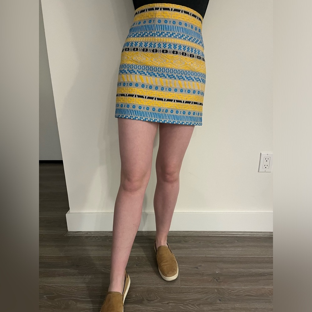 Zara Woman Patterned Skirt